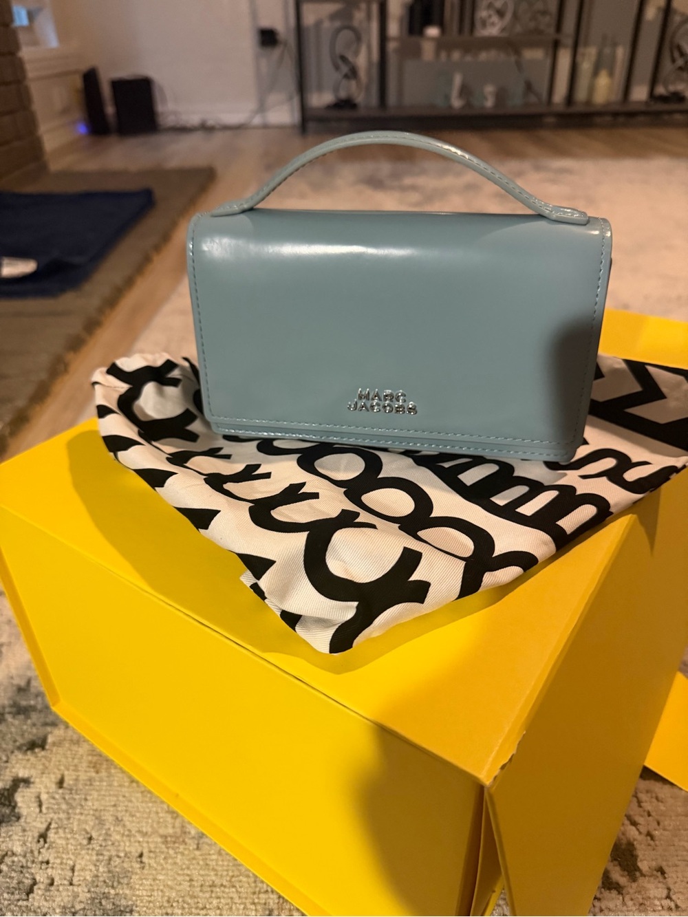 Marc Jacobs Powder Blue Mini Top-Handle Crossbody
